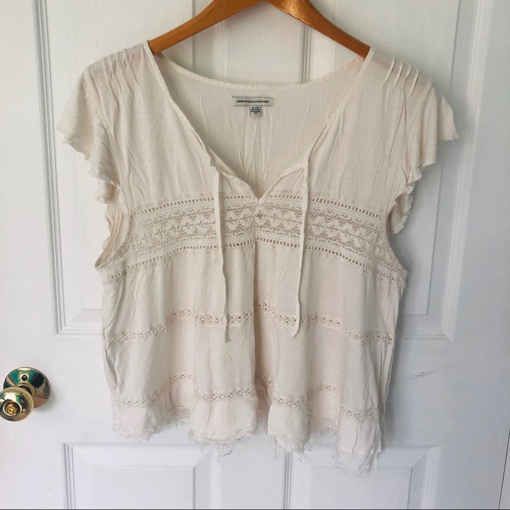 Women’s Blouse with Lace Detail